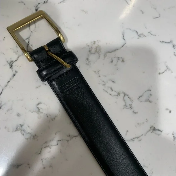 Coach black leather Belt. Size 32”